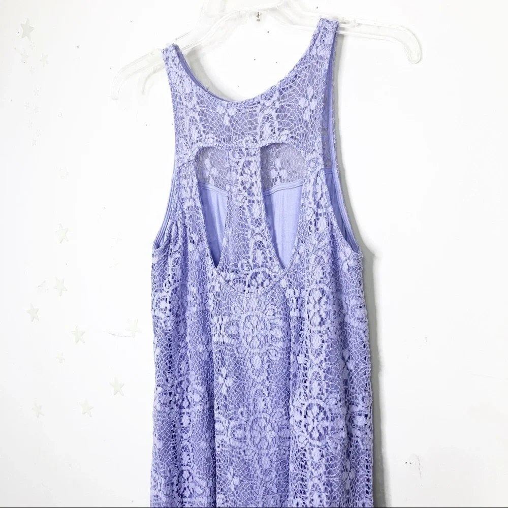 𝅺FREE People Small Lilac lace mini Dress